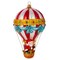 Miss Christmas 7.0 Inch Santa On A Hot Air Balloon Christmas Tree Ornament , Christmas Decor Christmas, Holiday, Transportation